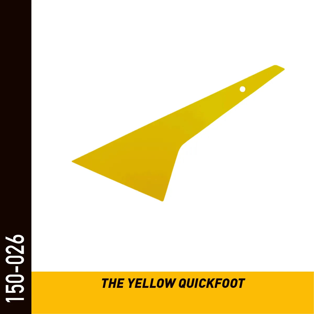 Raclette Yellow Quickfoot – pour les bas de vitre et les joints