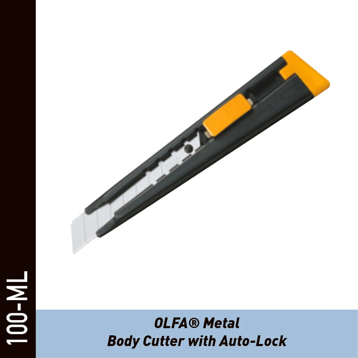 Cutter OLFA métal 18 mm – lame autobloquante