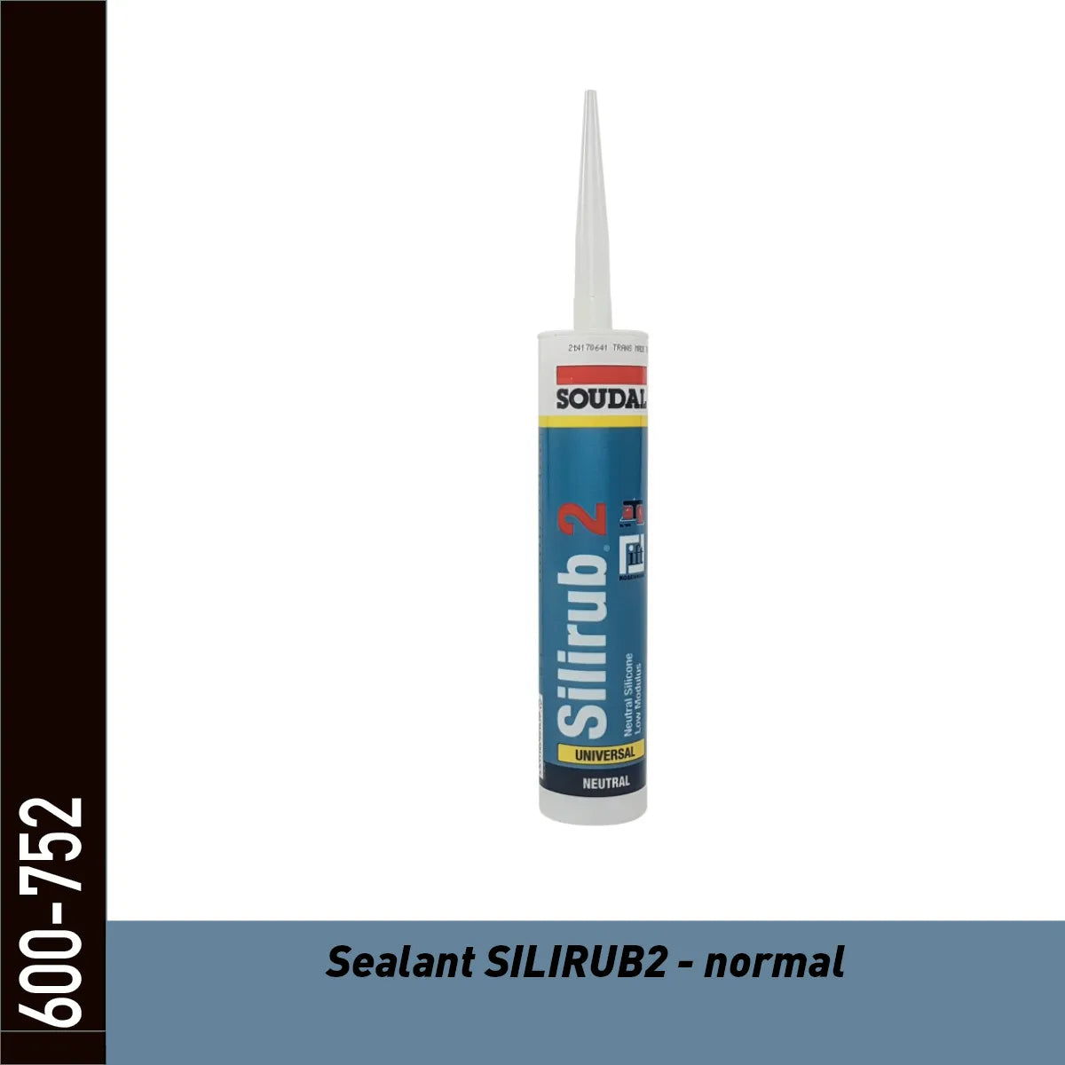Mastic silicone transparent – joint de bord pour film vitrage (300 ml)