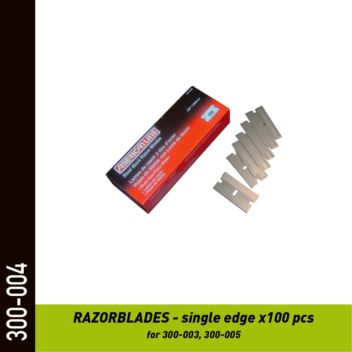 Lames de rasoir 25 mm pour grattoir – lot de 100