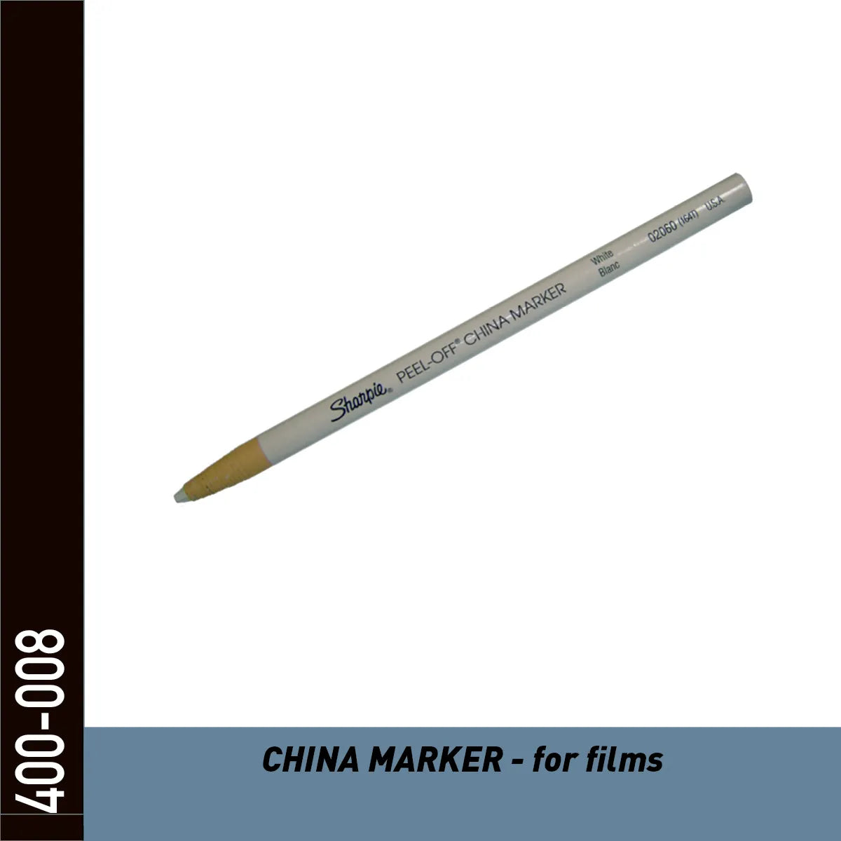 Crayon marqueur blanc – repérage des coupes sur film et verre