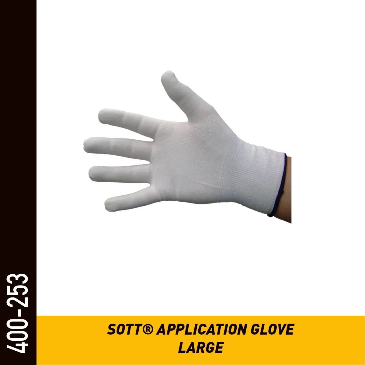 Gants de pose SOTT – sans couture, pour film vitrage – taille L
