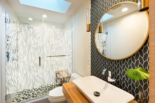 Film décoratif Aquatica 152cm – motif abstrait vitrage