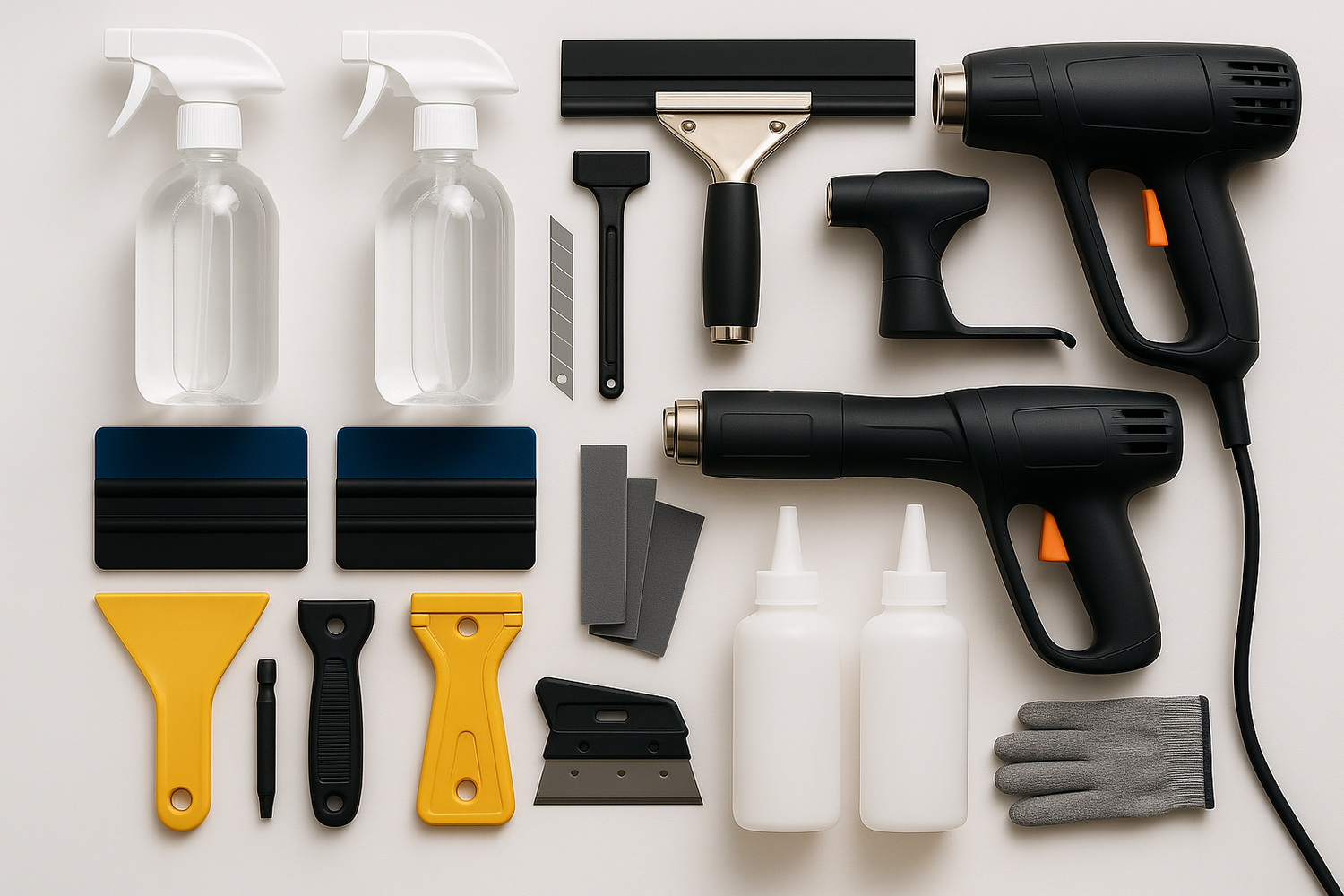 enlève le texte sur les flacons