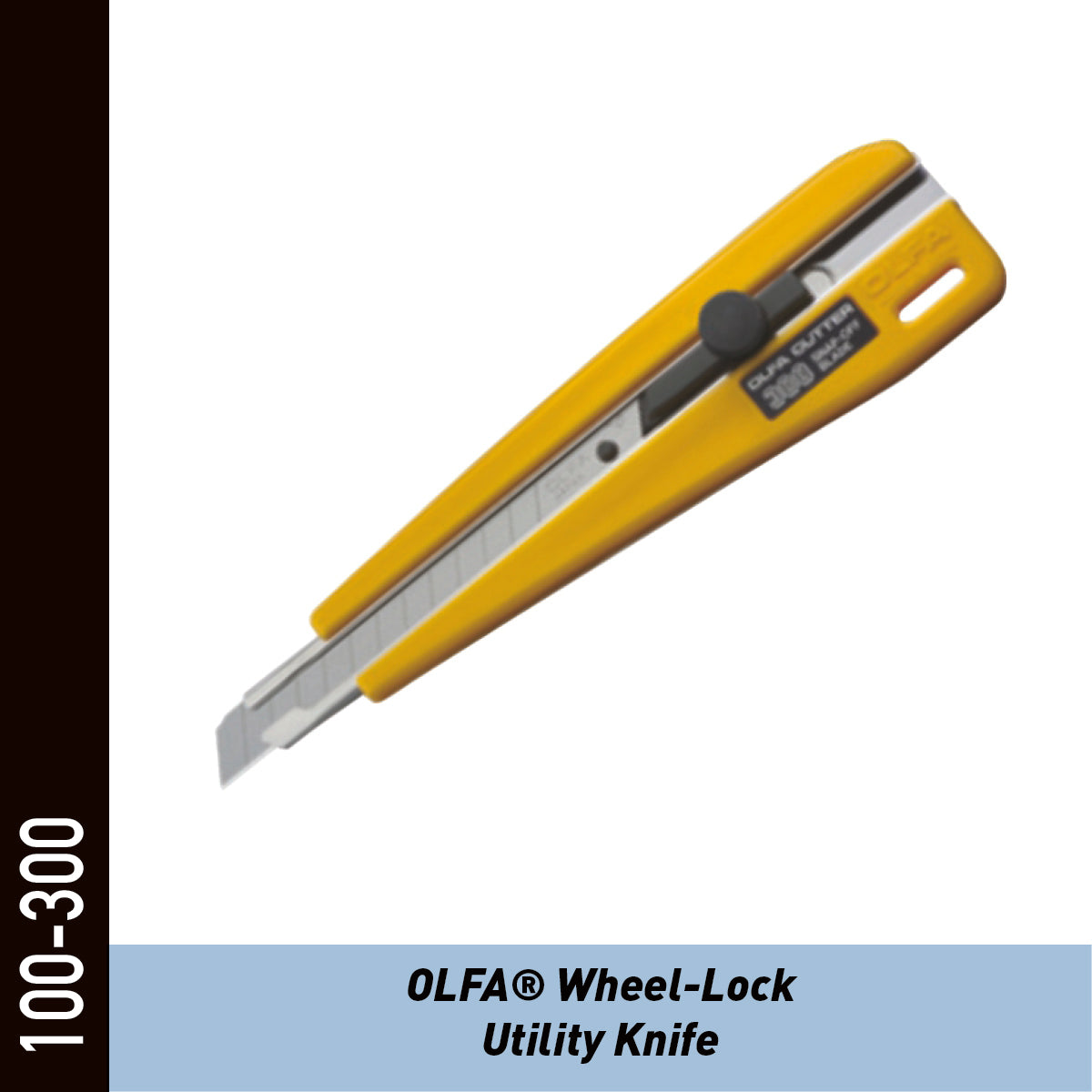 Cutter OLFA 9 mm à molette – profondeur de coupe réglable